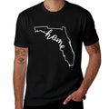 Florida Native Home Love  Oversized Silhouette T-Shirt