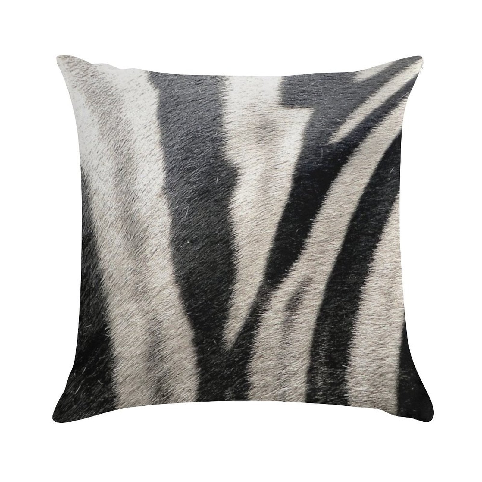 Zebra Stripes Soft Reinforced Edging Throw Pillow