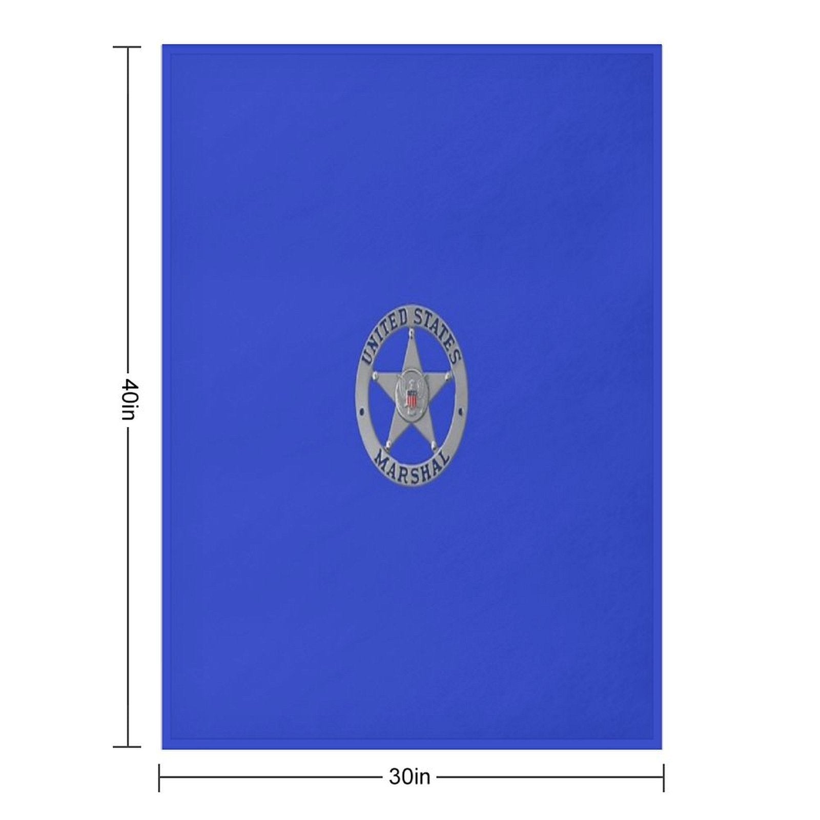The U S Marshal Badge Easy Care Throw Blanket