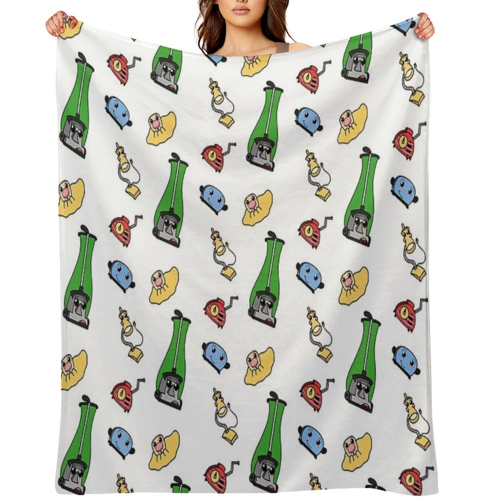 The Gang's All Here. Machine-washable Throw Blanket