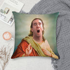 Saint Nicolas Cage The Glorious Soft Gift Ready Throw Pillow