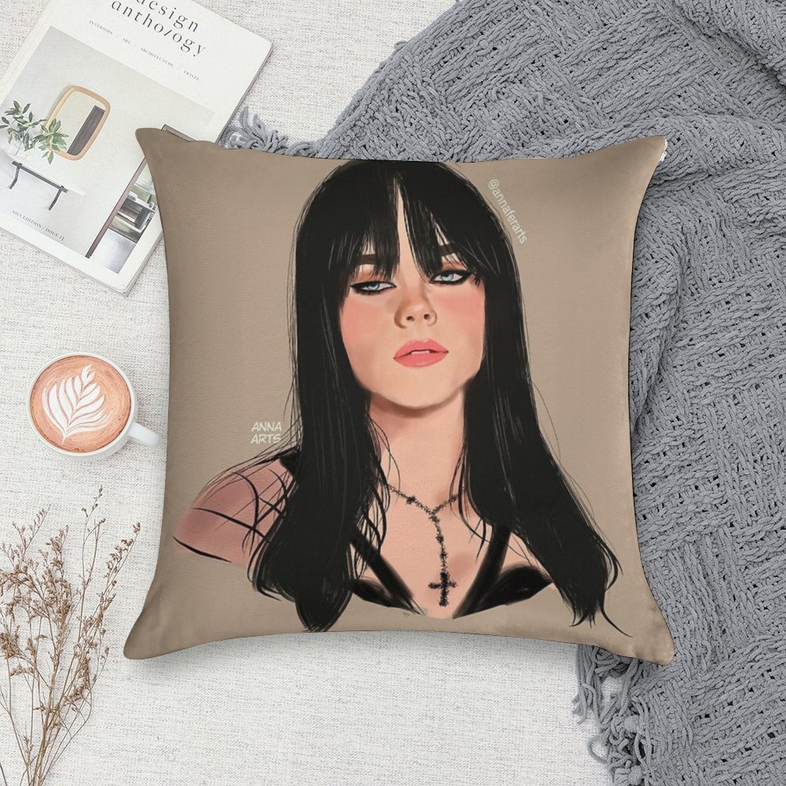 Billie Soft Bedroom Essential Throw Pillow