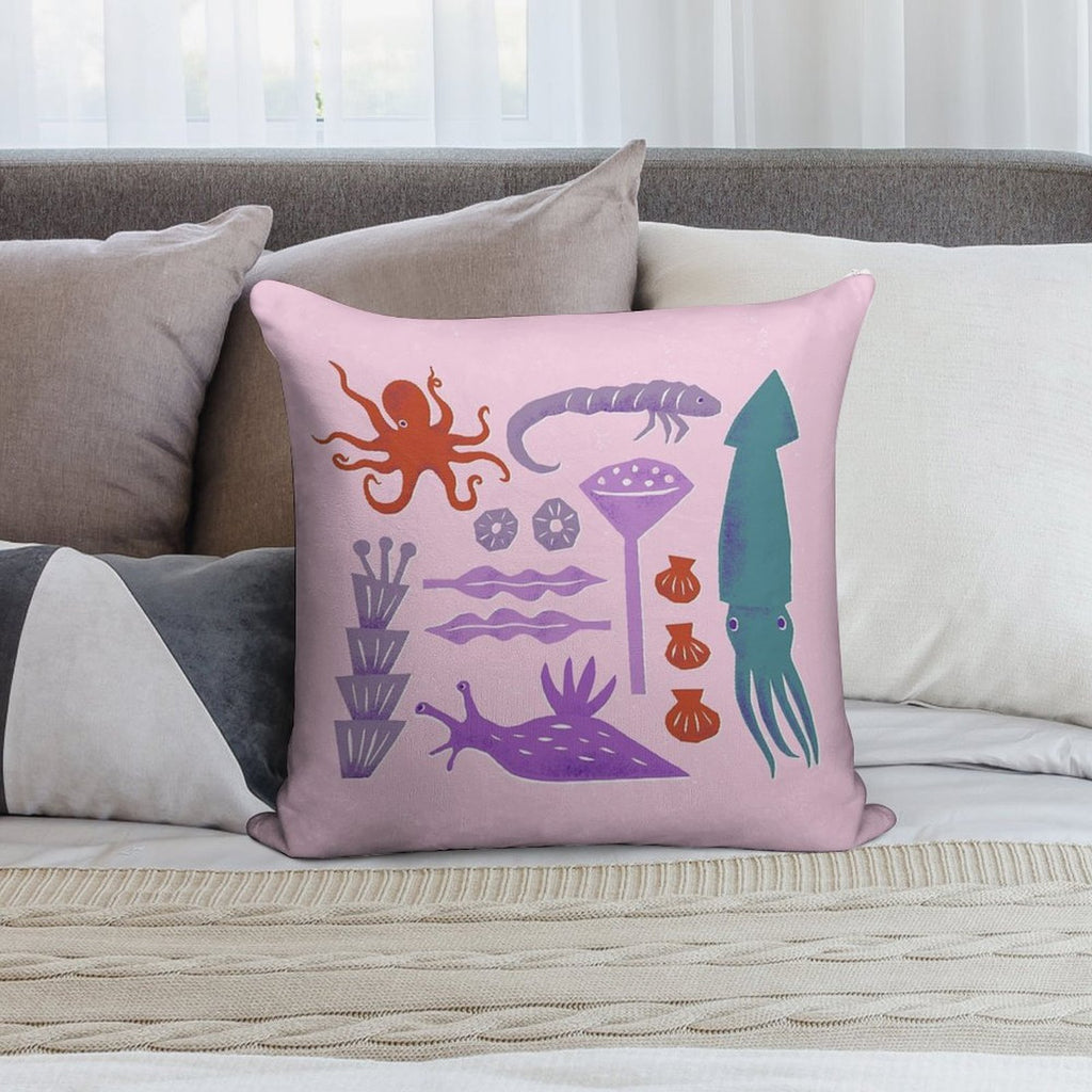 Sea Creatures Soft Style Accent Throw Pillow