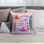 Sea Creatures Soft Style Accent Throw Pillow