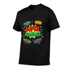 Super Hero Family Pajamas Comic Birthday Gift Womens Black Modern  Odor-resistant T-Shirt