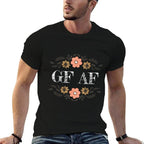 Funny Gluten Free Humor Design Gluten Free AF Design  Rolled Sleeves T-Shirt