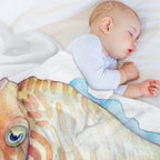 Cuttlefish Plush Throw Blanket