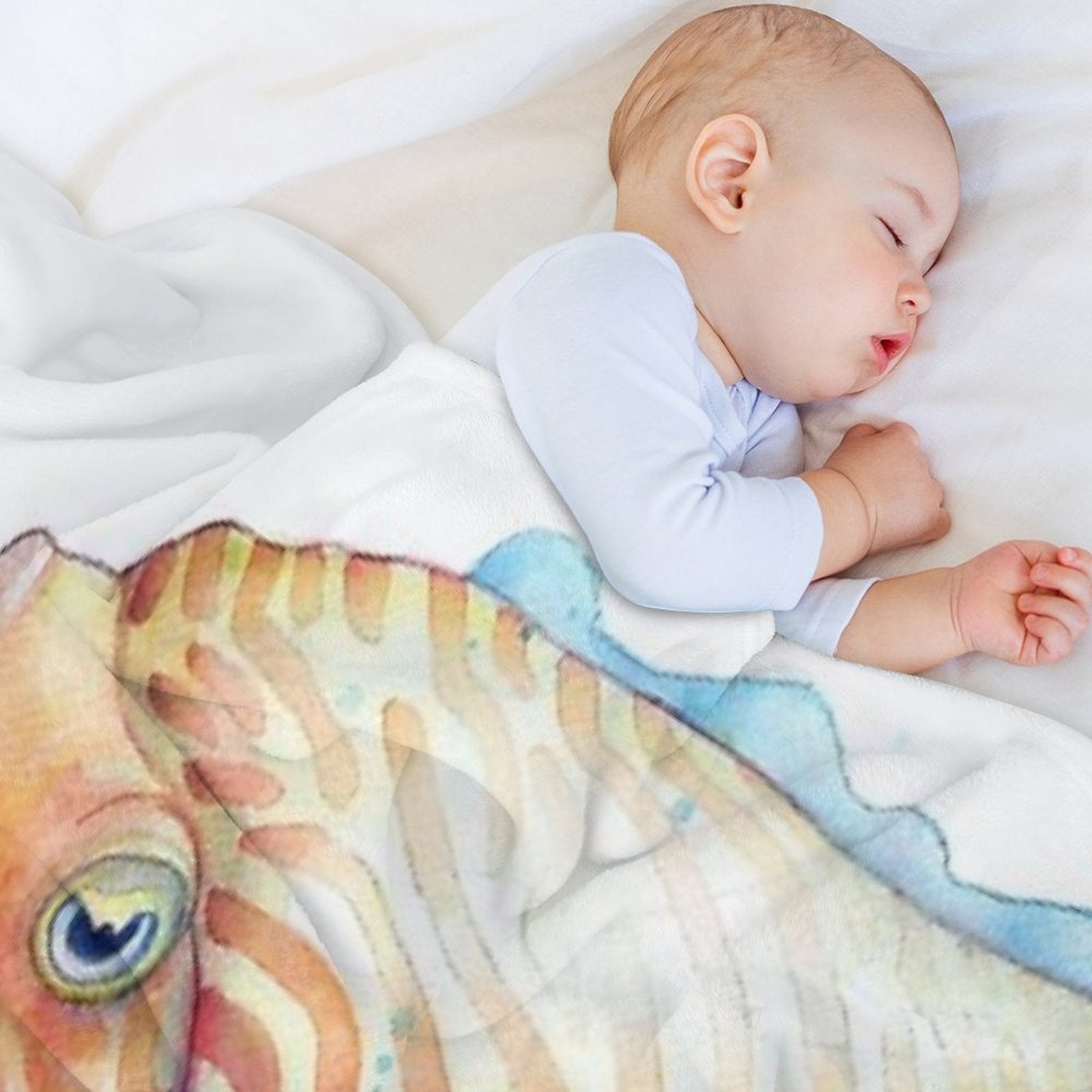 Cuttlefish Plush Throw Blanket