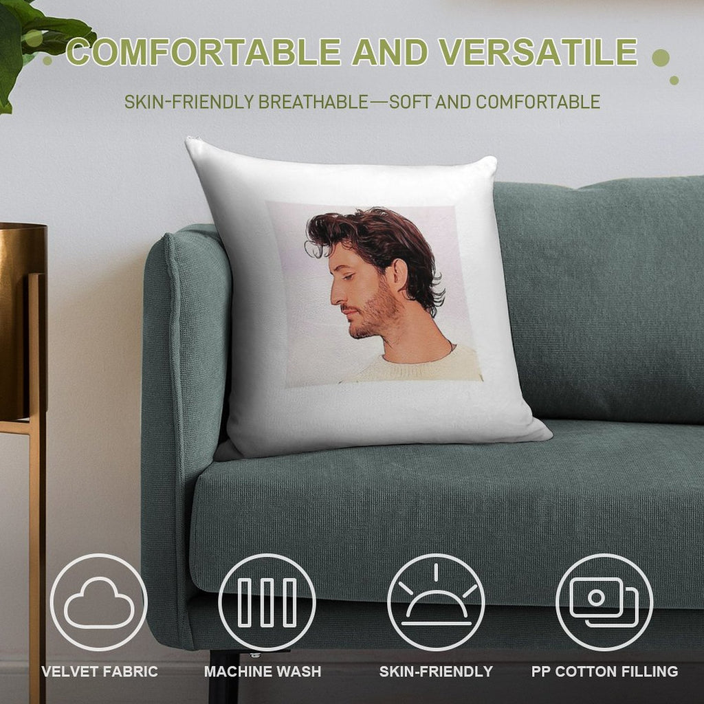 Pierre Niney Soft Shrink-Resistant Throw Pillow