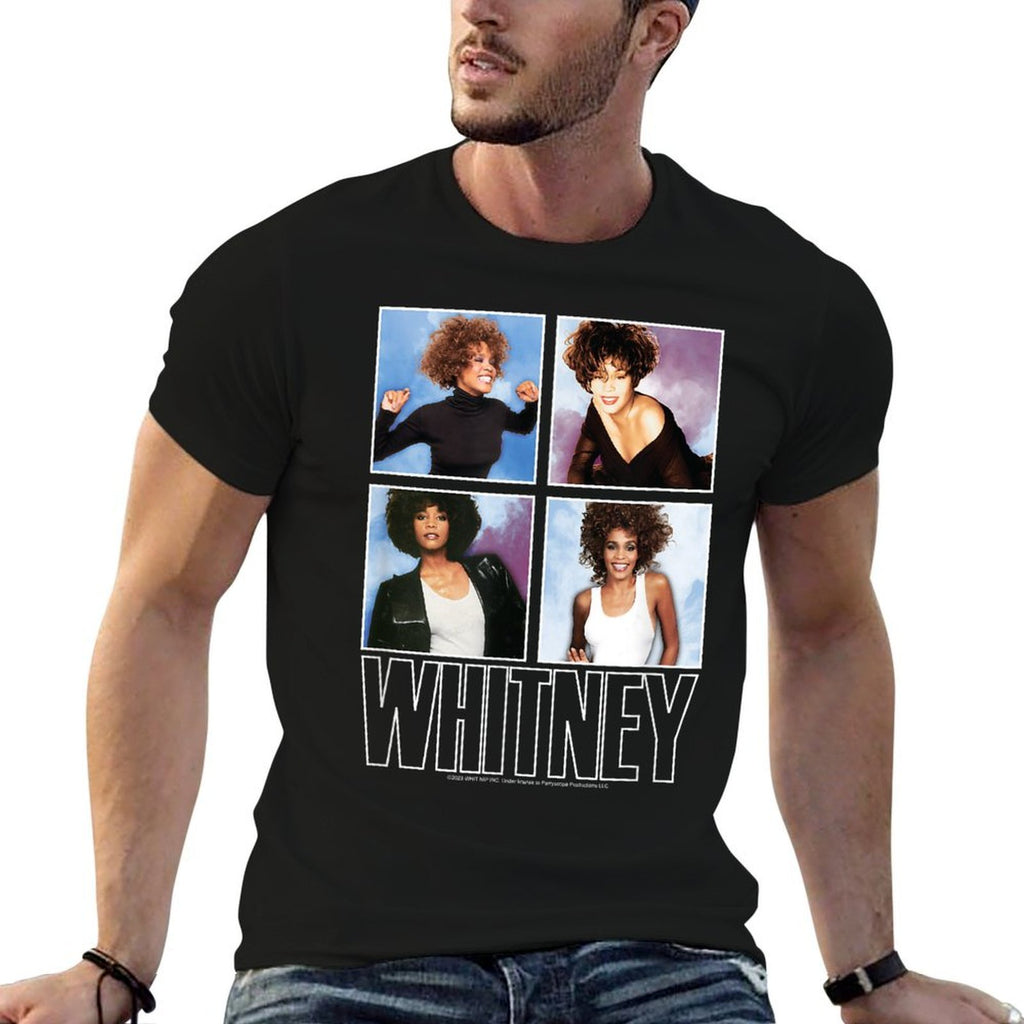 Whitney Houston - Grid  Stretchy T-Shirt