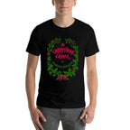 Vintage Mistletoe Wreath A Christmas Carol Art  Durable T-Shirt
