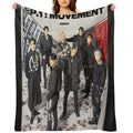 ATEEZ THE WORLD EP.1  MOVEMENT GUERRILLA Velvety-soft Throw Blanket