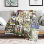 Codex Seraphinianus Velvety-soft Throw Blanket