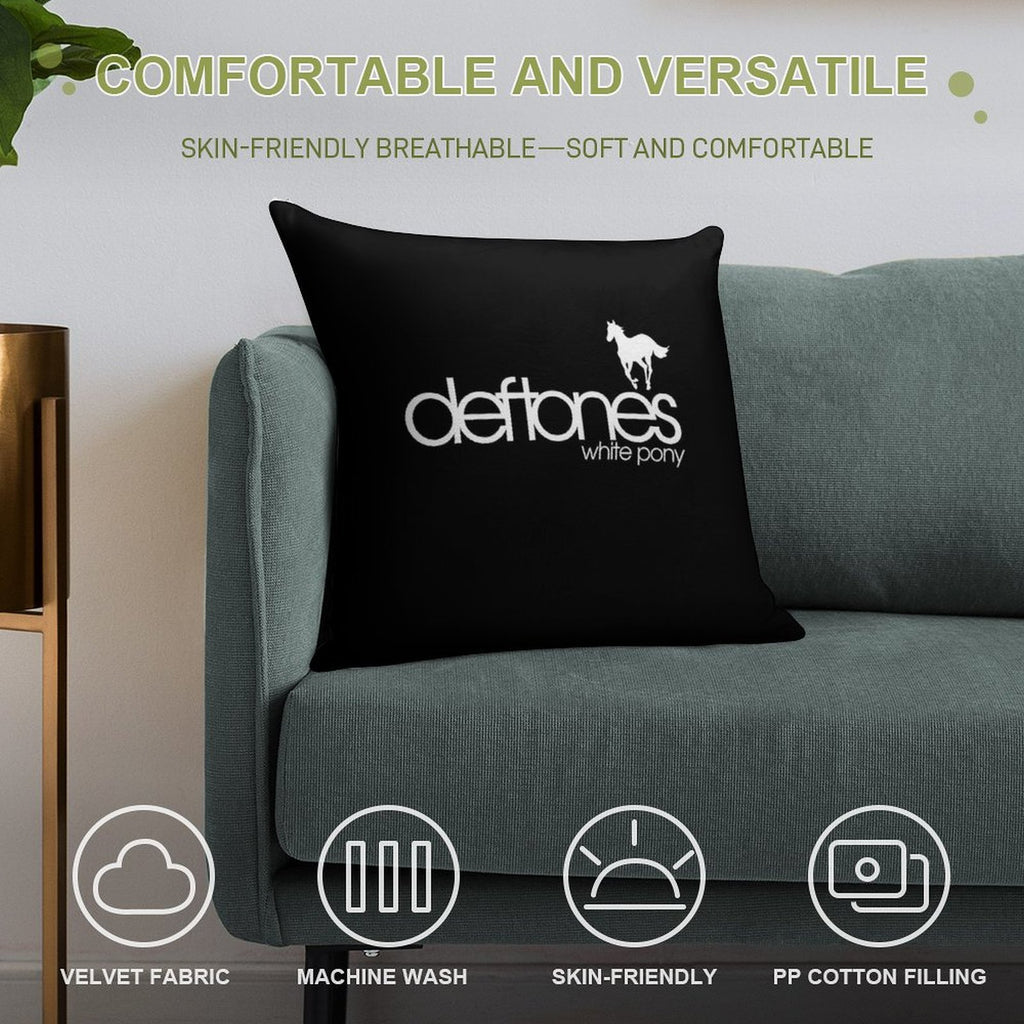 Best Album White Pony Soft Ultra-Soft Texture Throw Pillow