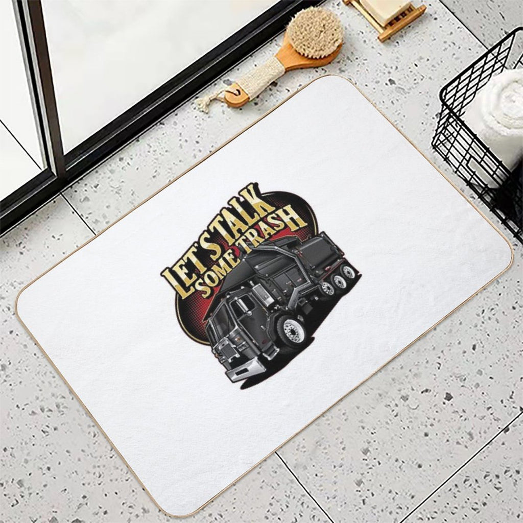 Let's Talk Some Trash Front Loader  Dirt-Trapping Bath Mat