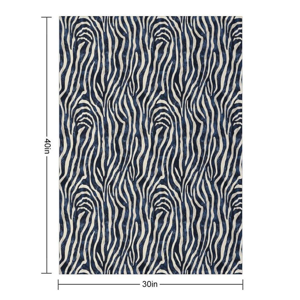 Tropical Zebra Fusion Quick-dry Throw Blanket