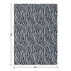 Tropical Zebra Fusion Quick-dry Throw Blanket
