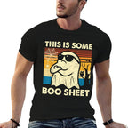This Is Some Boo Sheet Ghost Retro Funny Halloween Men Women  Affordable Price T-Shirt
