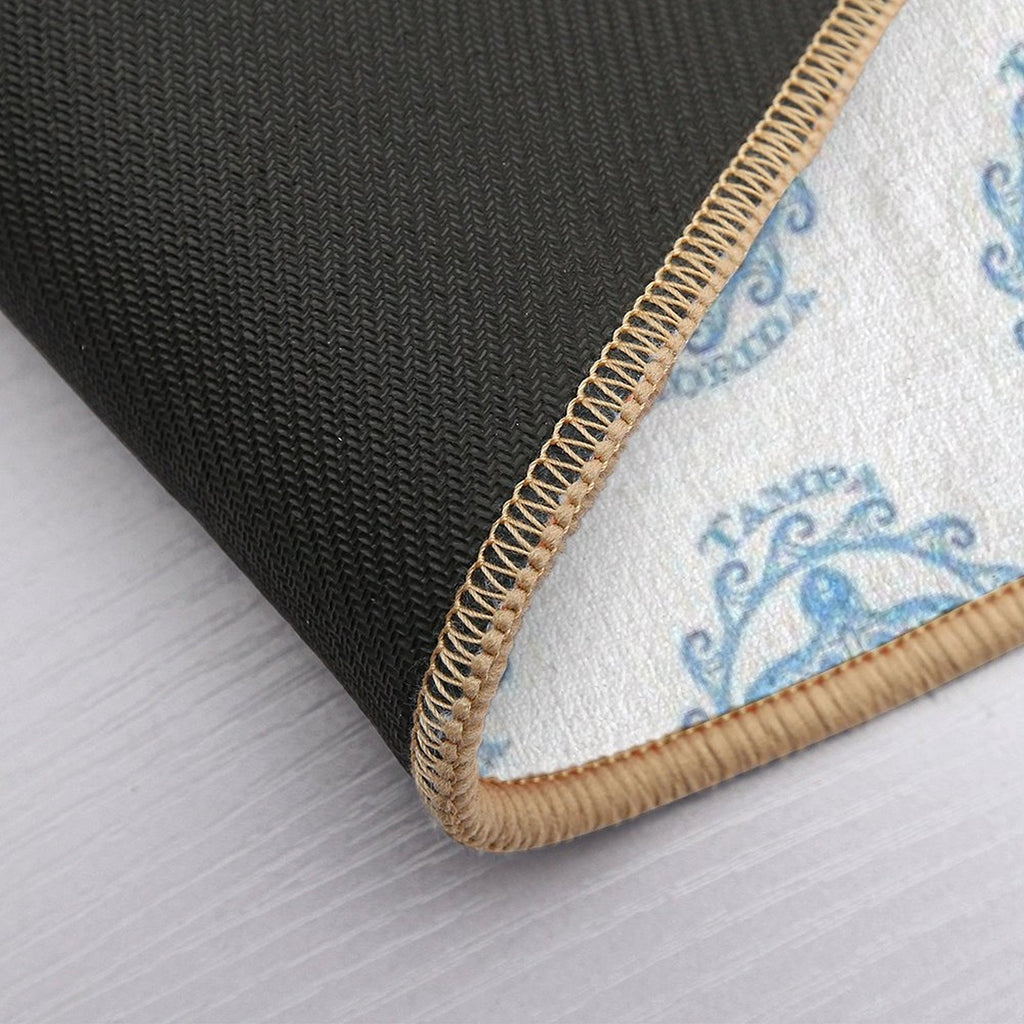 Tampa Florida Tribal Sea Turtle Summer Beach  Rapid-Drying Bath Mat