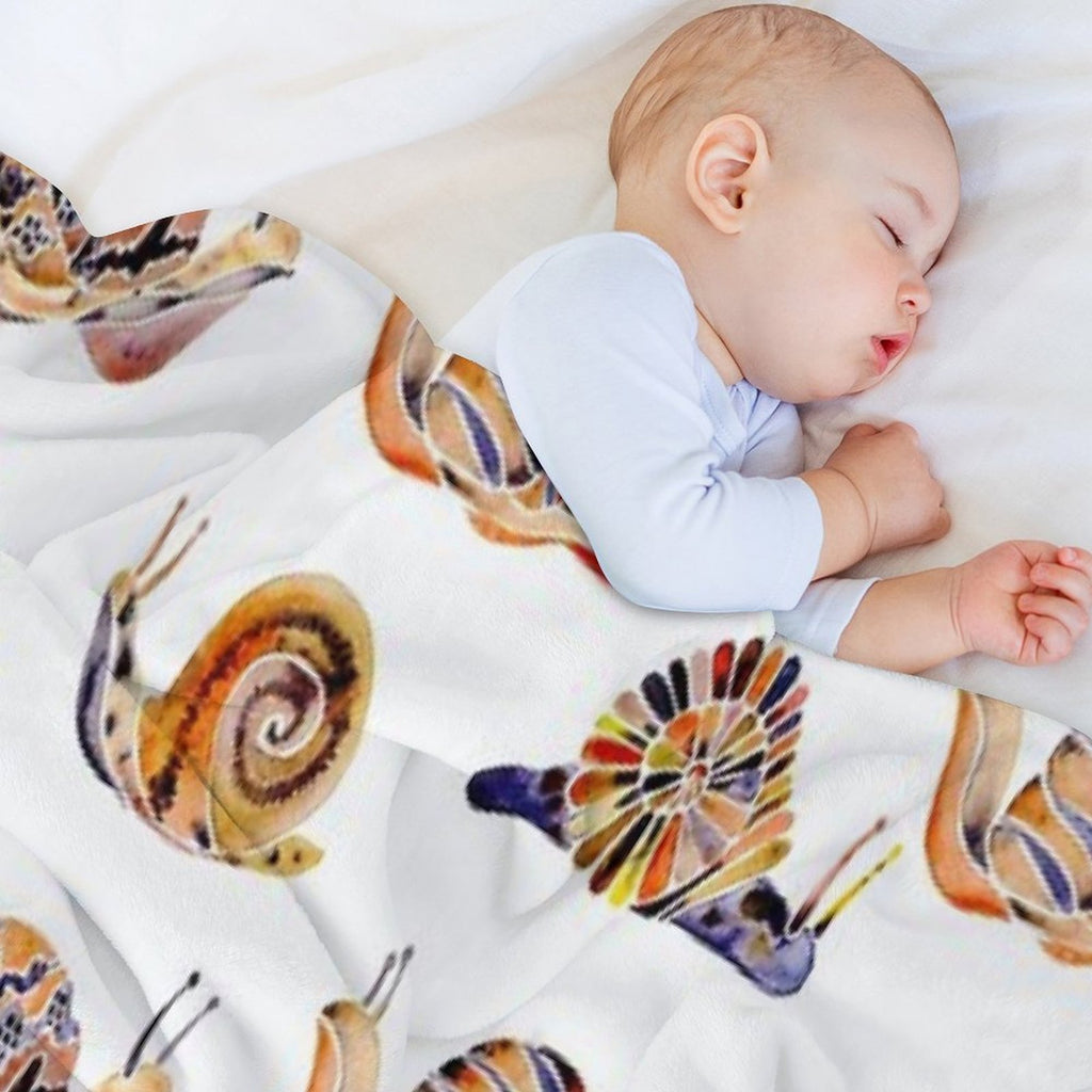 Snail Collection Compact Throw Blanket