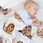 Snail Collection Compact Throw Blanket