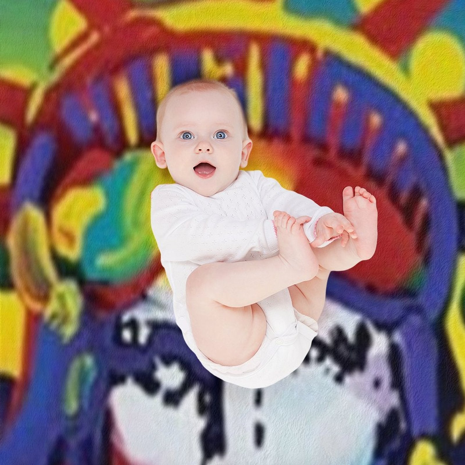 Peter Max Lady Liberty Sustainable Throw Blanket