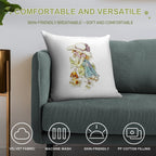 Sarah Kay with Puppy Soft Style Accent Throw Pillow