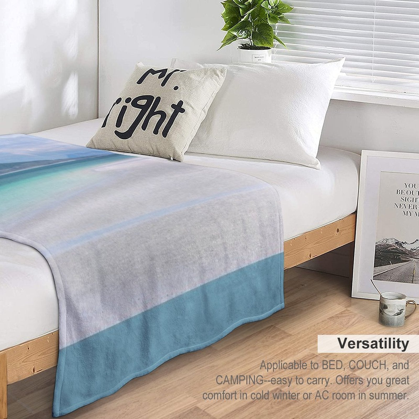 Clachan Sands Serene Scene North Uist Outer Hebrides Wrinkle-free Throw Blanket