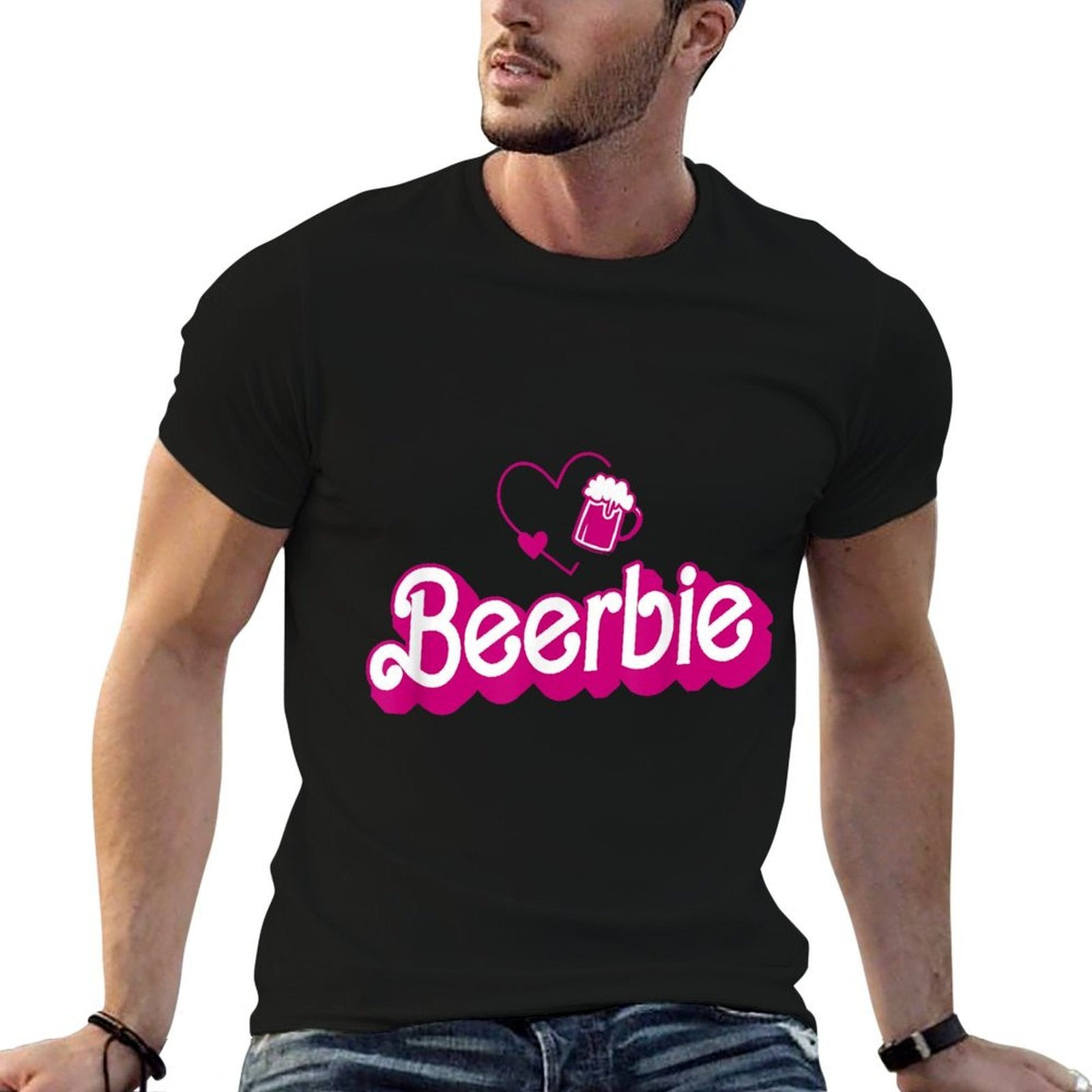 Retro Beer Pun Bar Pub Crawl Party Men Women Funny Beer  Relaxed-fit T-Shirt
