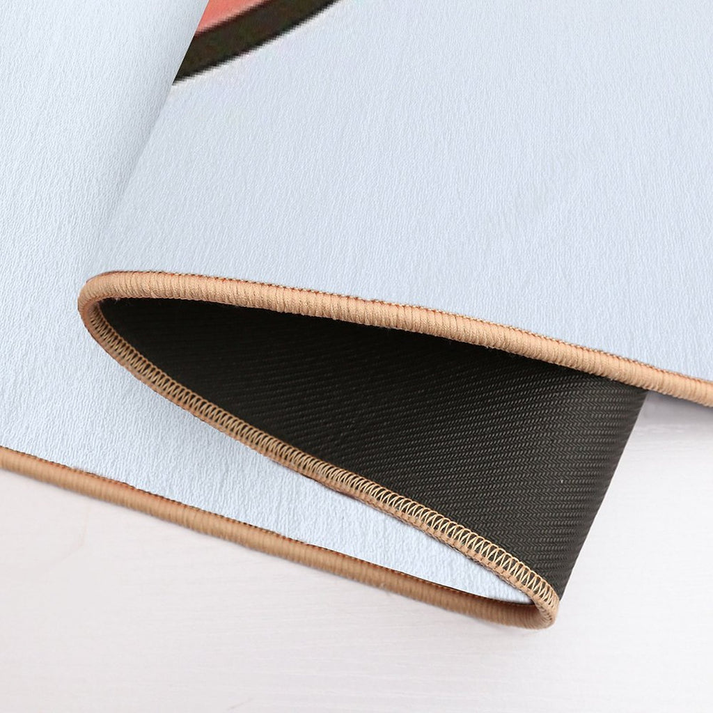 Cute Snail on Strawberry  Non-Slip Bath Mat