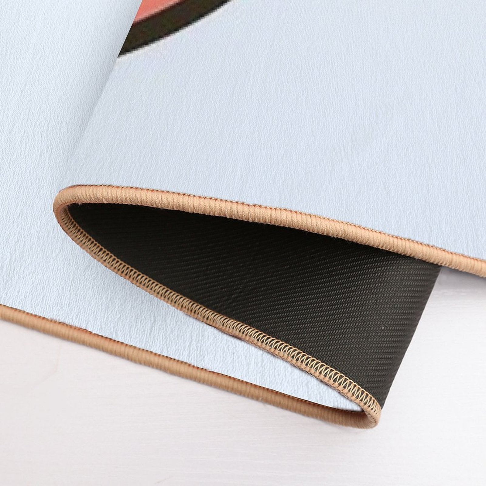 Cute Snail on Strawberry  Non-Slip Bath Mat