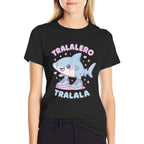 Kawaii Tralalero Tralala - Italian Brainrot Meme  Polyester Blend T-Shirt