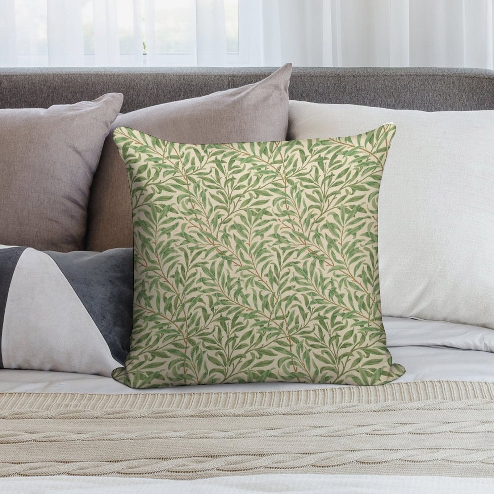 Willow Boughs Soft Gift Ready Throw Pillow