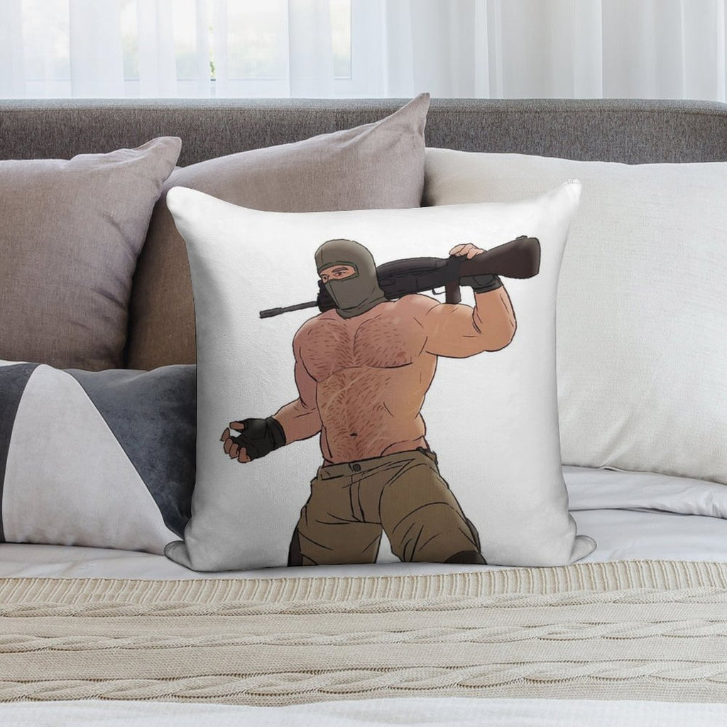 Print - 6  Tachanka Soft Gift Ready Throw Pillow