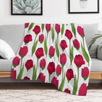 Floral Bedroom Décor Compact Throw Blanket