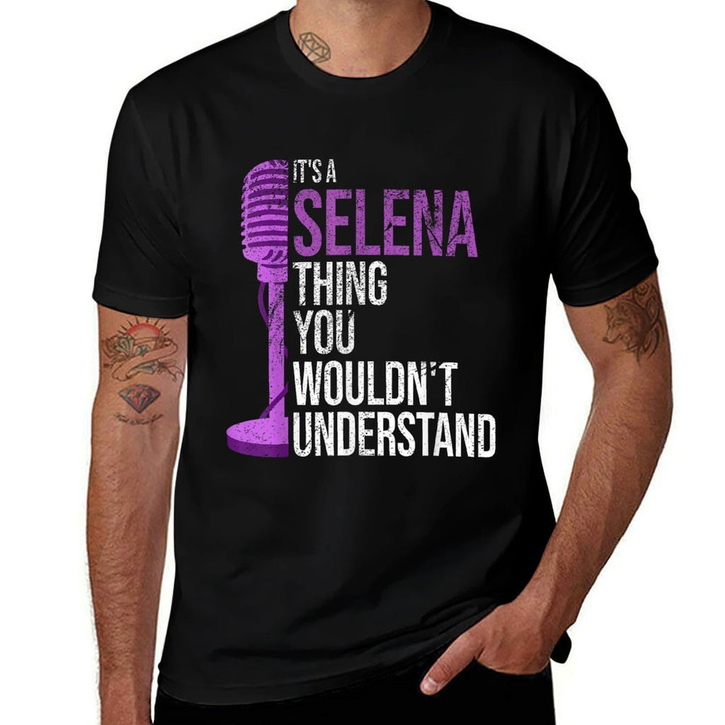 Its A Selena Thing You Wouldnt Understand - Funny Selena  Oversized Silhouette T-Shirt