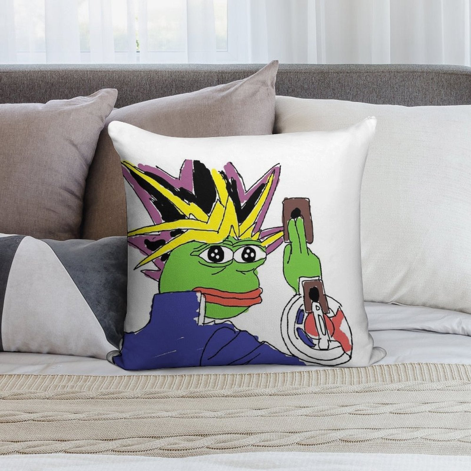 Pepe Muto Soft Gift Ready Throw Pillow