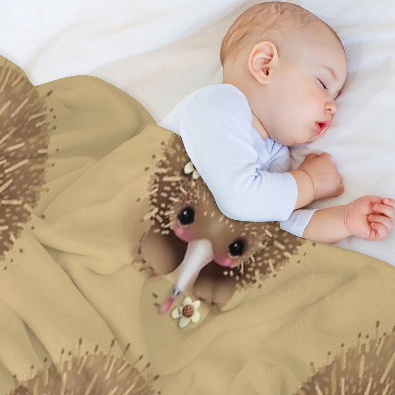 Baby Echidna Easy Care Throw Blanket
