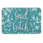 Bad Bitch—Teal  Fade-Resistant Bath Mat