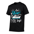 Brother Sister Cruise Trip Funny Cruising Vacation Matching  Relaxed-fit T-Shirt