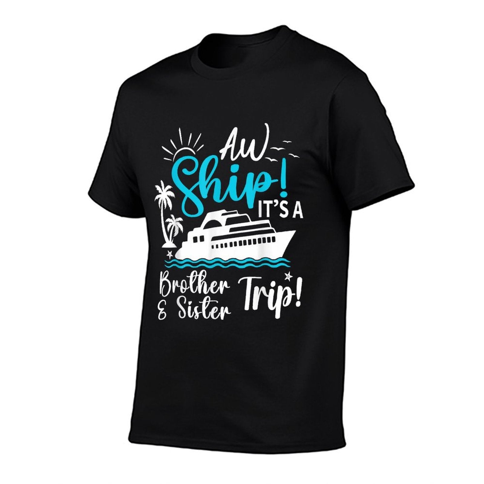 Brother Sister Cruise Trip Funny Cruising Vacation Matching  Relaxed-fit T-Shirt
