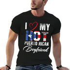 I Love My Hot Puerto Rican Boyfriend Proud Puerto Rican  Vintage-inspired T-Shirt