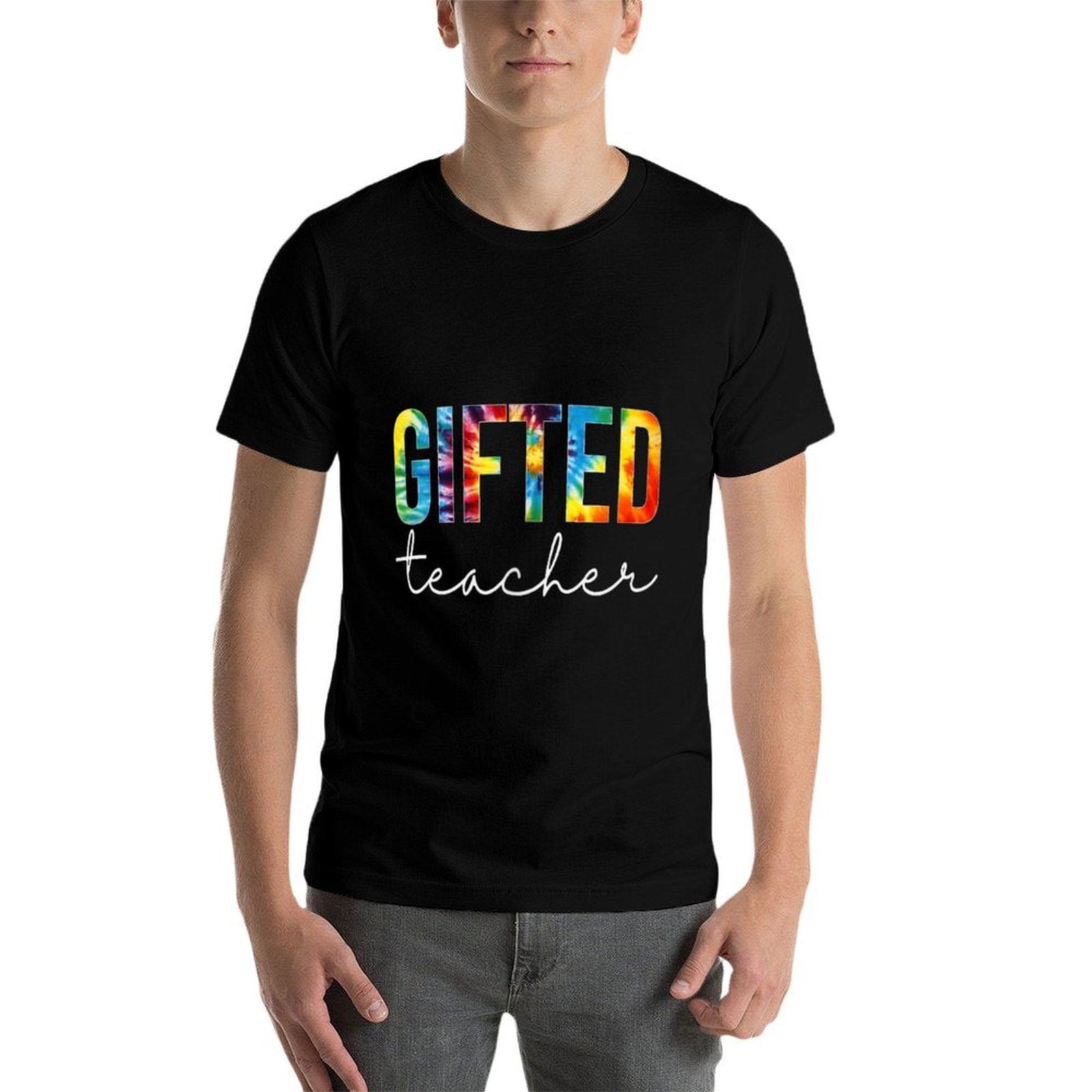 Gifted Teacher Women Tie Dye Back To School Appreciation Day  Relaxed-fit T-Shirt