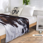 Wanderlust Cow Art Quick-dry Throw Blanket