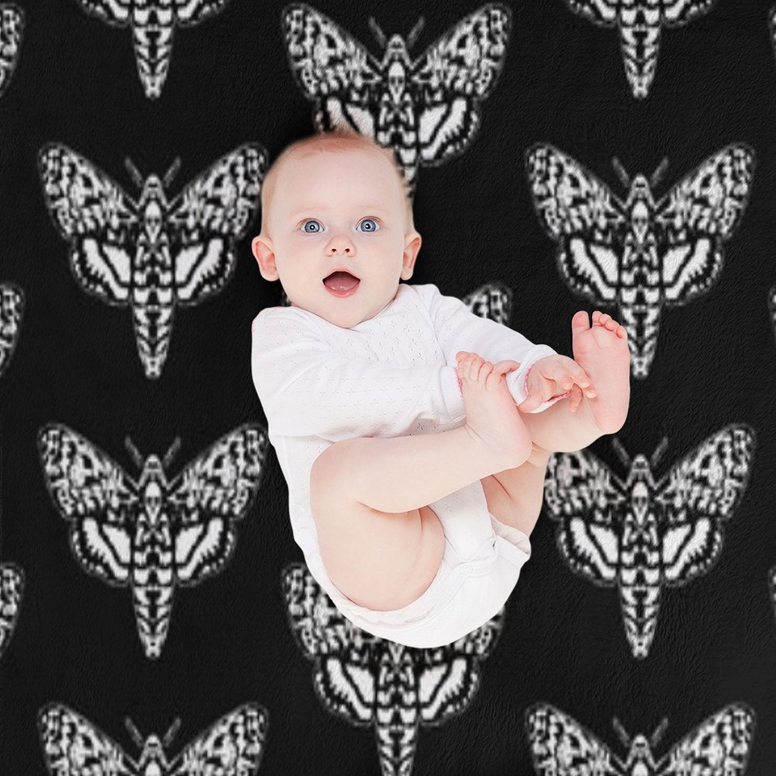 Death's Head Moth Versatility Throw Blanket