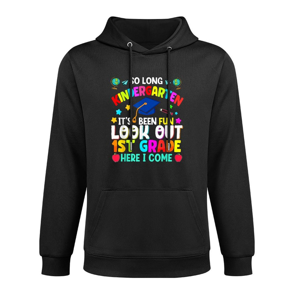 So Long Kindergarten Graduation Grad Teacher Kid Boy Girl Colorfast Hoodie