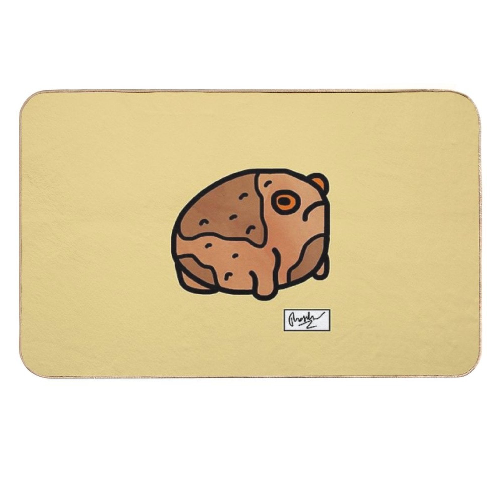 Desert Rain Frog Doodle  High-Traffic Bath Mat