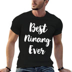 Best Ninang Ever Family Cool Funny  Slim-fit Cut T-Shirt