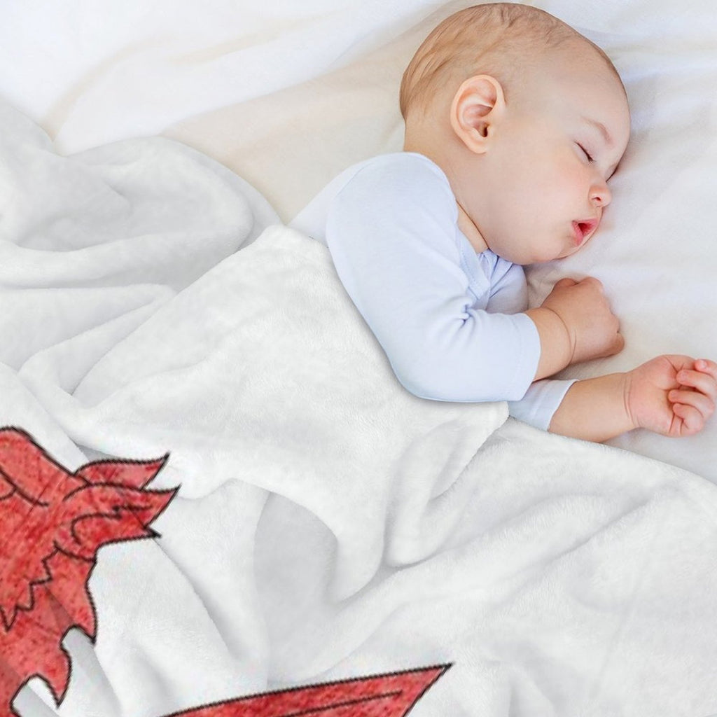 Old Classic Welsh Flag Wales Lightweight Throw Blanket