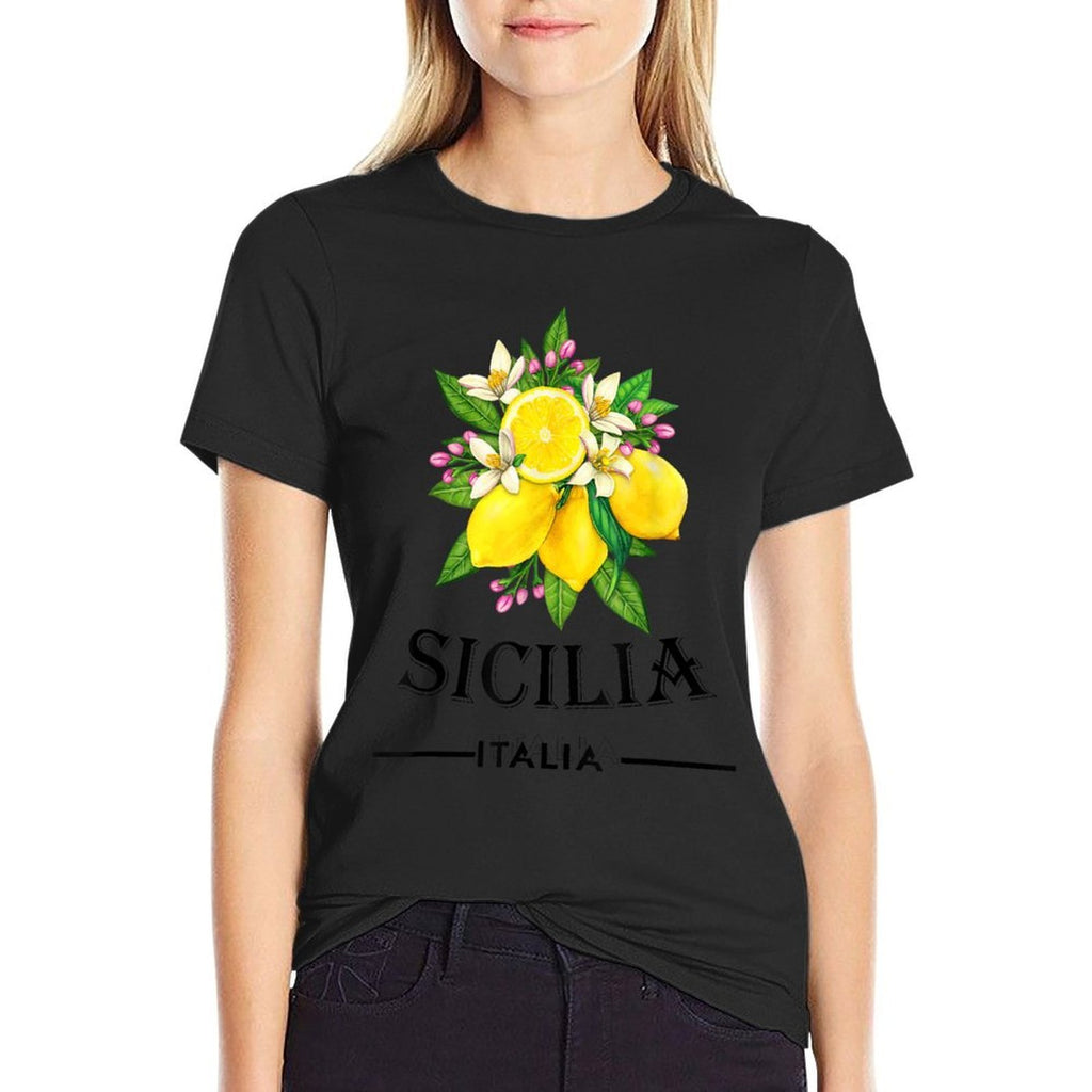 Sicily Italy Fresh Italian Lemons For Sicilians  Affordable Price T-Shirt